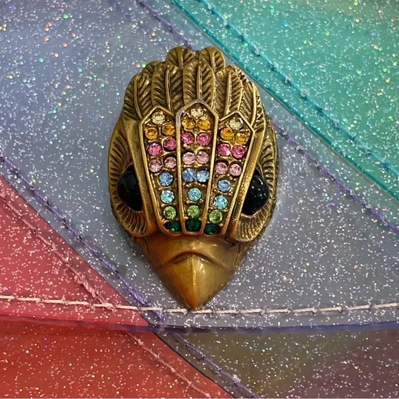 Kurt Geiger Vinyl Kensington Rainbow Bag - Picture 2 of 8